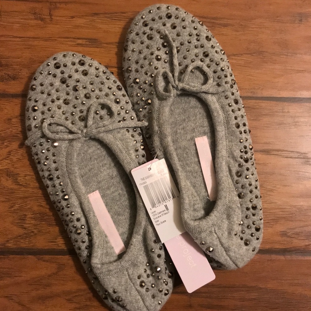 MOVING SALE! Cashmere Project Studded Slippers